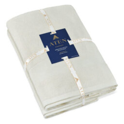 Aten Homeware Cream Luxury Egyptian Cotton Bath Towels - 70X140Cm - 2 Pack - thumbnail 7