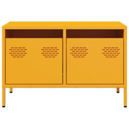 Berkfield Industrial Tv Cabinet Mustard Yellow 68X39X43.5 Cm Cold-Rolled Steel - thumbnail 4