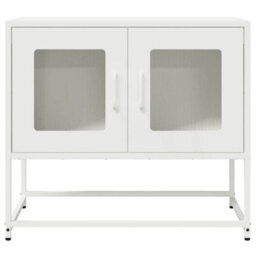 Berkfield Elegant Tv Cabinet White 68X39X60.5 Cm Cold-Rolled Steel - thumbnail 6