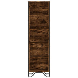 Berkfield Bookcase Smoked Oak 50X31X169 Cm Engineered Wood - thumbnail 4