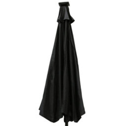 Sundaze 2.7M Black Garden Parasol Umbrella With Solar Led Lights And Crank Tilt Function Outdoor Patio - thumbnail 5