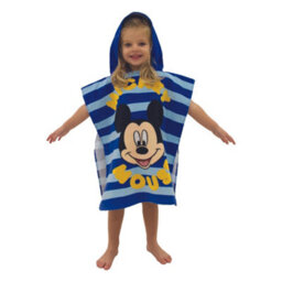 Disney Childrens/kids Mickey Mouse Hooded Towel Blue/yellow (One Size) - thumbnail 3