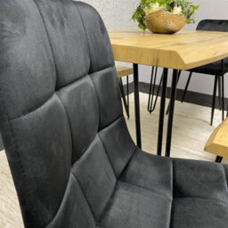 Kosy Koala Modern Dining Table Set With 2 Black Velvet Chairs And 2 Benches Dining Room Furniture - thumbnail 6