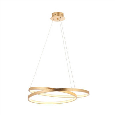 Luminosa Lighting Luminosa Scribble Led 1 Light Pendant Gold Leaf, Frosted Acrylic - image 1