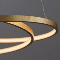 Luminosa Lighting Luminosa Scribble Led 1 Light Pendant Gold Leaf, Frosted Acrylic - thumbnail 4