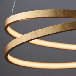 Luminosa Lighting Luminosa Scribble Led 1 Light Pendant Gold Leaf, Frosted Acrylic - thumbnail 5