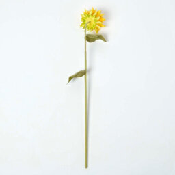 Homescapes Artificial Yellow Handcrafted Sunflower Single Stem, 80 Cm - thumbnail 4