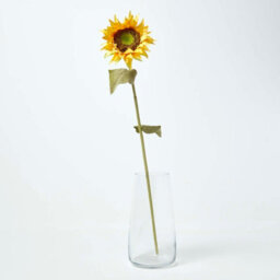 Homescapes Artificial Yellow Handcrafted Sunflower Single Stem, 80 Cm - thumbnail 5