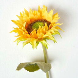 Homescapes Artificial Yellow Handcrafted Sunflower Single Stem, 80 Cm - thumbnail 3