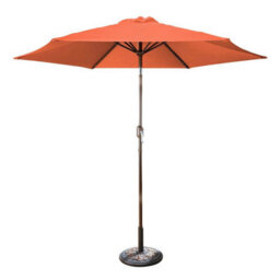 Gainsborough Tilting Garden Parasol In Terracotta, Upf50+ Polyester Canopy, 30 Degree Tilt, Crank Handle & Steel Ribs, 2.7M - thumbnail 5