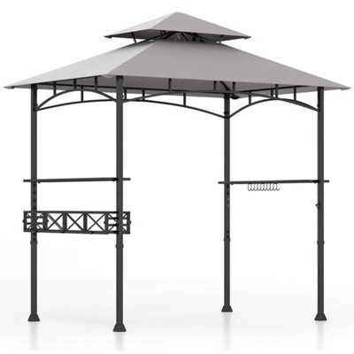 Outdoor Grill Gazebo Double Tiered Bbq Canopy Tent - image 1