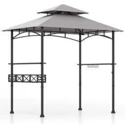 Outdoor Grill Gazebo Double Tiered Bbq Canopy Tent - thumbnail 1
