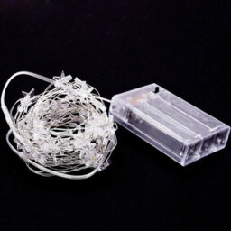 Battery Micro Led Star Lights Warm White 3M 30 Led Garden Fairy String Wedding Party Bedroom Decor - thumbnail 4