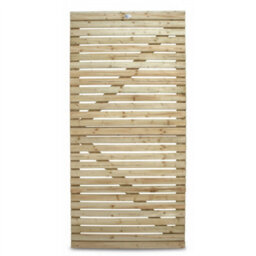 Premier Garden Supplies Slatted Garden Gate Roma Range H.6Ft X W.3Ft Fully Framed Wooden Pressure Treated Decorative Venetian Timber Garden Door - thumbnail 3