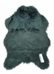Homespace Direct Ltd Homespace Direct Luxury Faux Rabbit Fur Rug With Suede Backing Area Rug Plush Soft Accent Rug Dark Green 60X90Cm - thumbnail 1