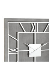 Williston Grey Square Wall Clock Modern Minimalist Decor - thumbnail 2