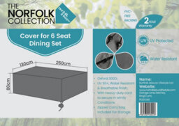 Norfolk Leisure 6 Seater Dining Cover  L210Cm X W130Cm X H80Cm - thumbnail 2