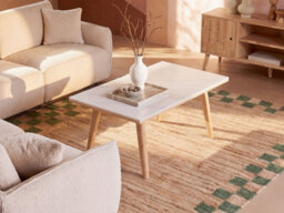 Beliani Coffee Table Walker White Marble - thumbnail 2