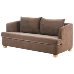 Beliani Sofa 3 Seater Rattvik Chenille Brown - thumbnail 4