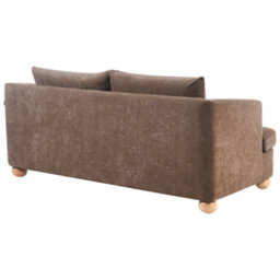 Beliani Sofa 3 Seater Rattvik Chenille Brown - thumbnail 5