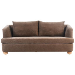 Beliani Sofa 3 Seater Rattvik Chenille Brown - thumbnail 1