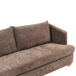 Beliani Sofa 3 Seater Rattvik Chenille Brown - thumbnail 7