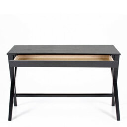 Furniture To Go Writex Desk 1 Drawer In Black Lacquered Oak Veneer - thumbnail 3