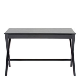 Furniture To Go Writex Desk 1 Drawer In Black Lacquered Oak Veneer - thumbnail 2