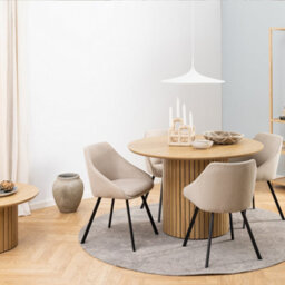 Furniture To Go Yale Dining Table In Matt Wild Oak - thumbnail 4