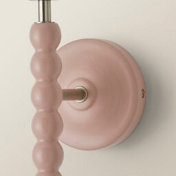 Valuelights Bobbin Pair Of Rose Pink Wall Light Bases - thumbnail 4