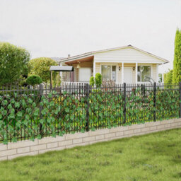 Garden Sanctuary Grape Leaf Faux Foldable Green Wall Backdrop Panels Elegant Fence Decor 194Cm W X 98.5Cm D - thumbnail 2