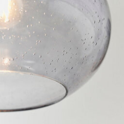 Anson Lighting Hansford Easyfit Pendant In Grey Bubble Glass (Shade Only) - thumbnail 8