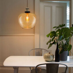 Long Life Lamps Company Modern Vintage Glass Globe Pendant Light M0207 - thumbnail 7