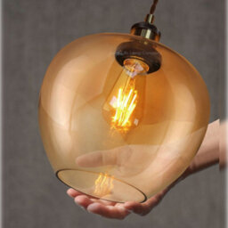Long Life Lamps Company Modern Vintage Glass Globe Pendant Light M0207 - thumbnail 5