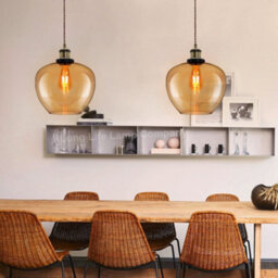 Long Life Lamps Company Modern Vintage Glass Globe Pendant Light M0207 - thumbnail 9