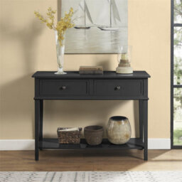 Dorel Home Franklin 2 Drawer Console Table In Black - thumbnail 5
