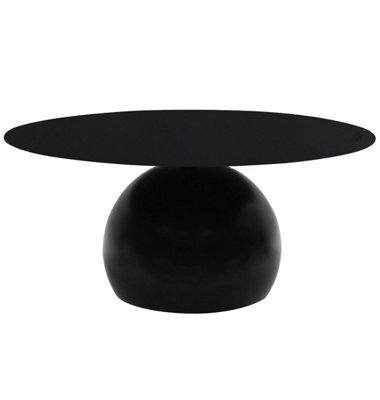 Hallowood Furniture Bourton Black Metal Coffee Table - image 1