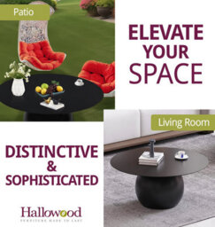 Hallowood Furniture Bourton Black Metal Coffee Table - thumbnail 7
