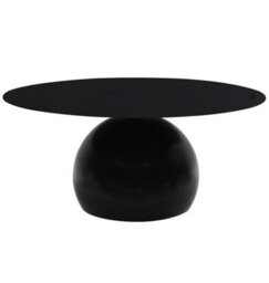 Hallowood Furniture Bourton Black Metal Coffee Table - thumbnail 1
