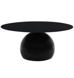 Hallowood Furniture Bourton Black Metal Coffee Table - thumbnail 9