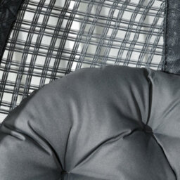 Outsunny Hanging Swing Chair W/ Thick Cushion, Patio Hanging Chair, Dark Grey - thumbnail 8