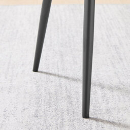 Furniturebox Uk Braxton 2X Cream Boucle Fabric Black Leg Dining Chair - thumbnail 9