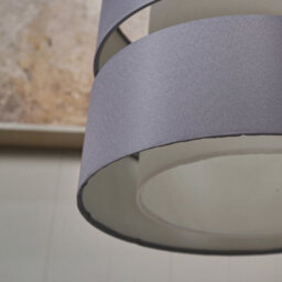 Valuelights Sophia Pair Of Small Grey 2 Tier Ceiling Light Shades And Bulbs (D)26Cm - thumbnail 8