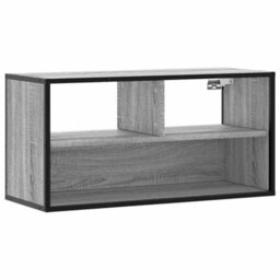 Berkfield Industrial Tv Cabinet Grey Sonoma 80X31X39.5 Cm Engineered Wood And Metal