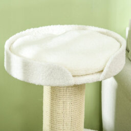 Pawhut 91Cm Scratching Posts Cat Tree Activity Centre For Indoor Cats Cream - thumbnail 9