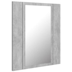 Berkfield Led Bathroom Mirror Cabinet Concrete Grey 40X12X45 Cm - thumbnail 8