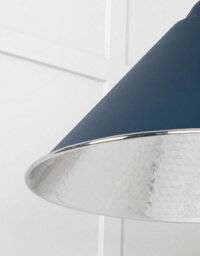 From the Anvil Hammered Nickel Hockley Pendant In Dusk - thumbnail 6