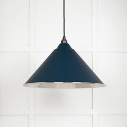 From the Anvil Hammered Nickel Hockley Pendant In Dusk - thumbnail 3
