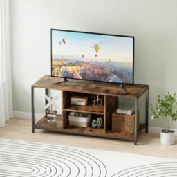 "Avc Designs Tv Stand Tv Console Storage Cabinet Rustic Brown For Living Room Up To 50"" Tv With Storage Shelf (110L Cm)" - thumbnail 4