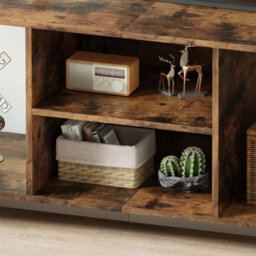 "Avc Designs Tv Stand Tv Console Storage Cabinet Rustic Brown For Living Room Up To 50"" Tv With Storage Shelf (110L Cm)" - thumbnail 7
